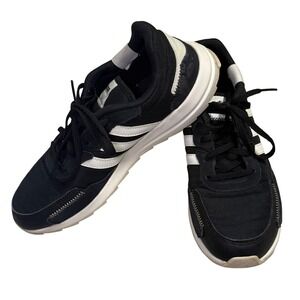 Adidas Retrorun Womens Sneakers Black White Retro Running Shoes EH1859 Size 8.5